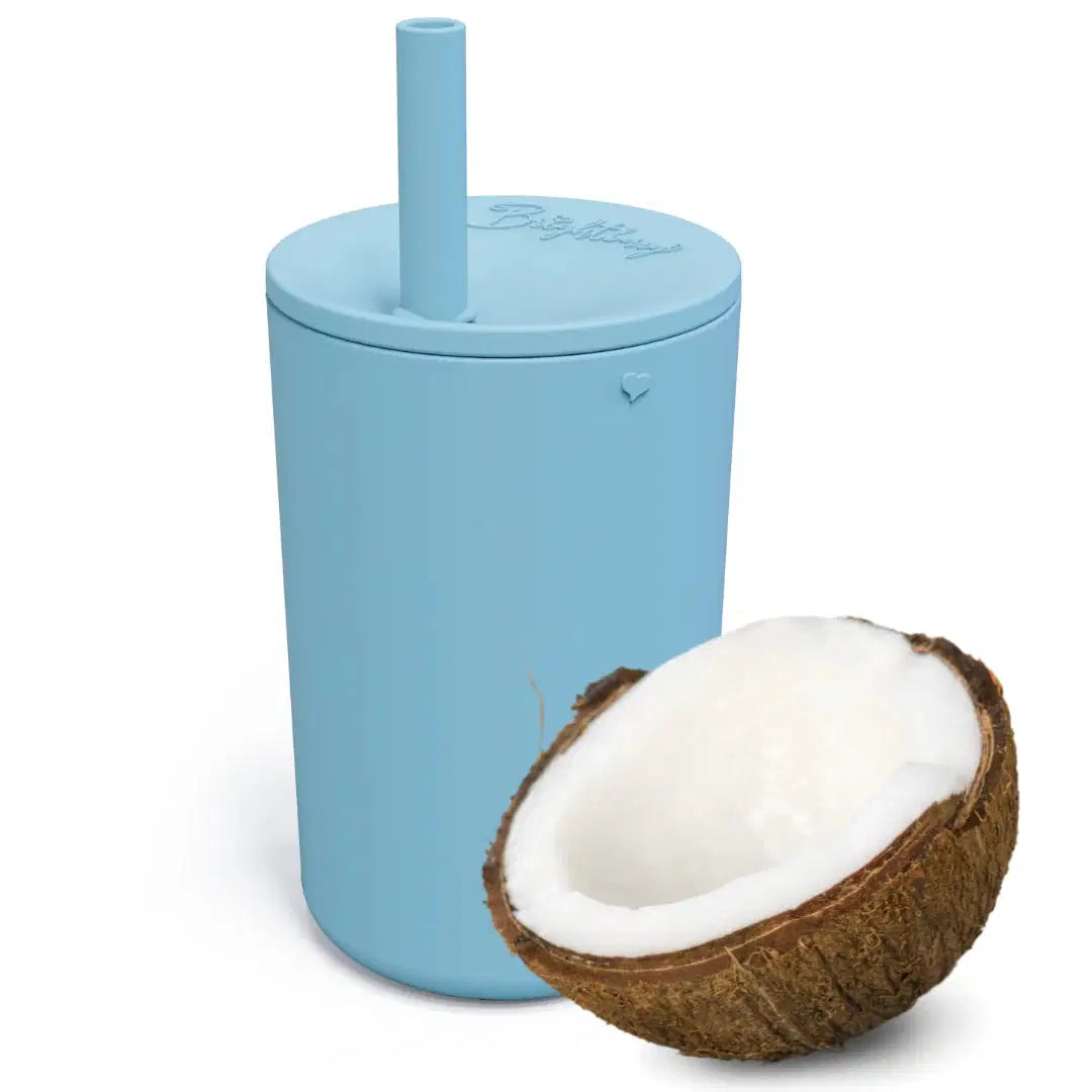Bright Berry Kids Smoothie Cup with Straw Secure Lid