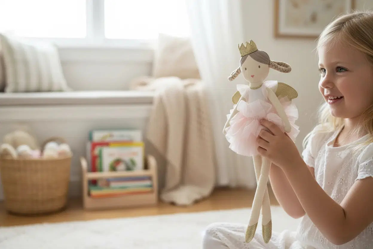 Giggle Bubs Aria The Blush Angel Doll 50cm