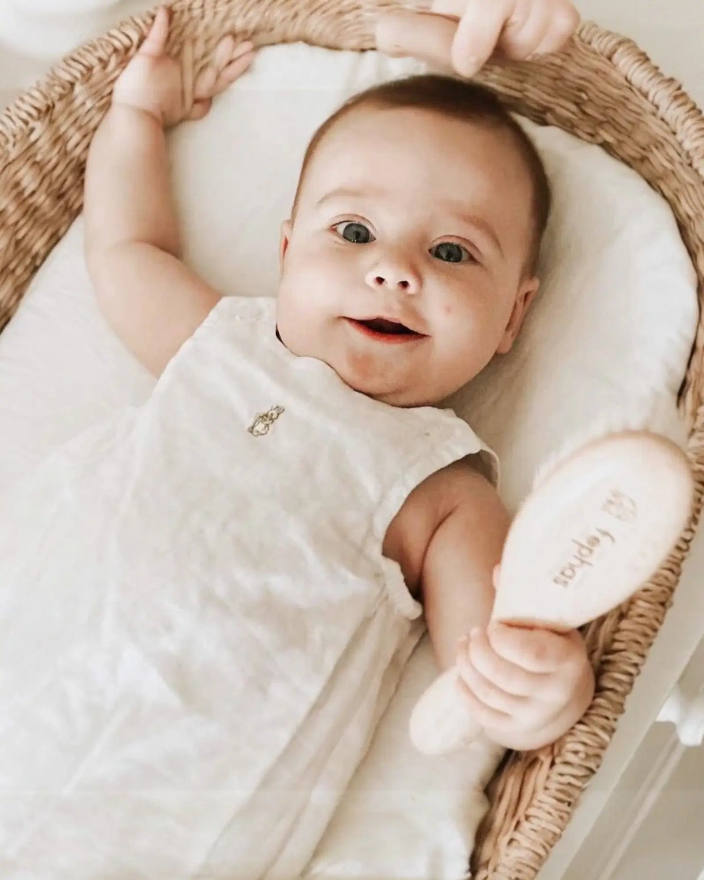 Fephan Wooden Baby Goat Hair Brush Set