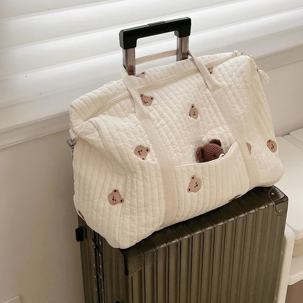 Large Mummy Maternity Embroidered Organizer Bag