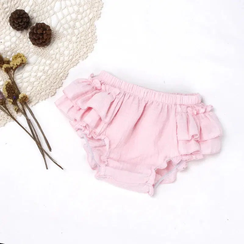 Giggle Bubs Double Layers Baby Girls Tutu Skirt Diaper Shorts