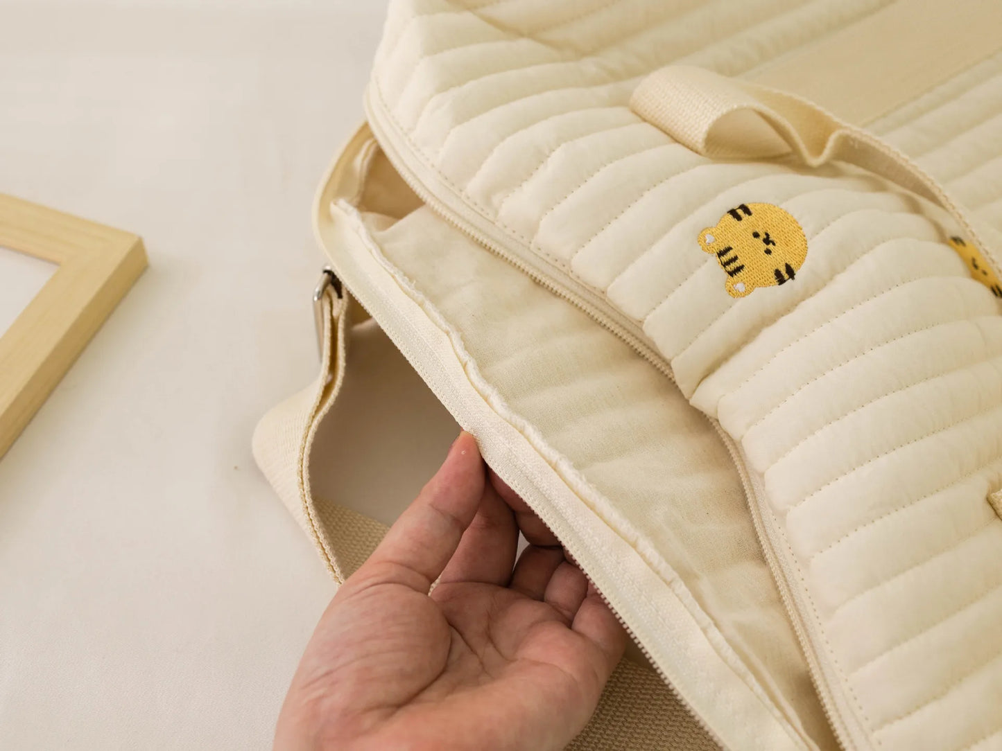 Large Mummy Maternity Embroidered Organizer Bag