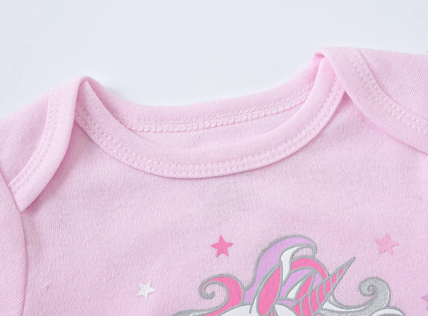 Giggle Bubs, 3PC Cotton Short Sleeve Girl Bodysuit