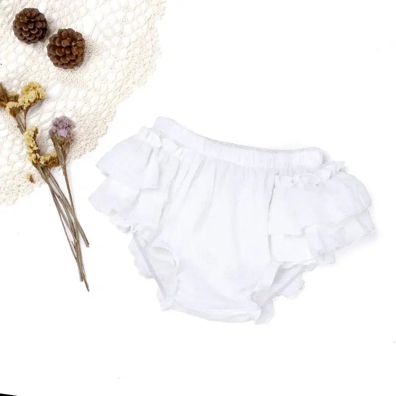 Giggle Bubs Double Layers Baby Girls Tutu Skirt Diaper Shorts