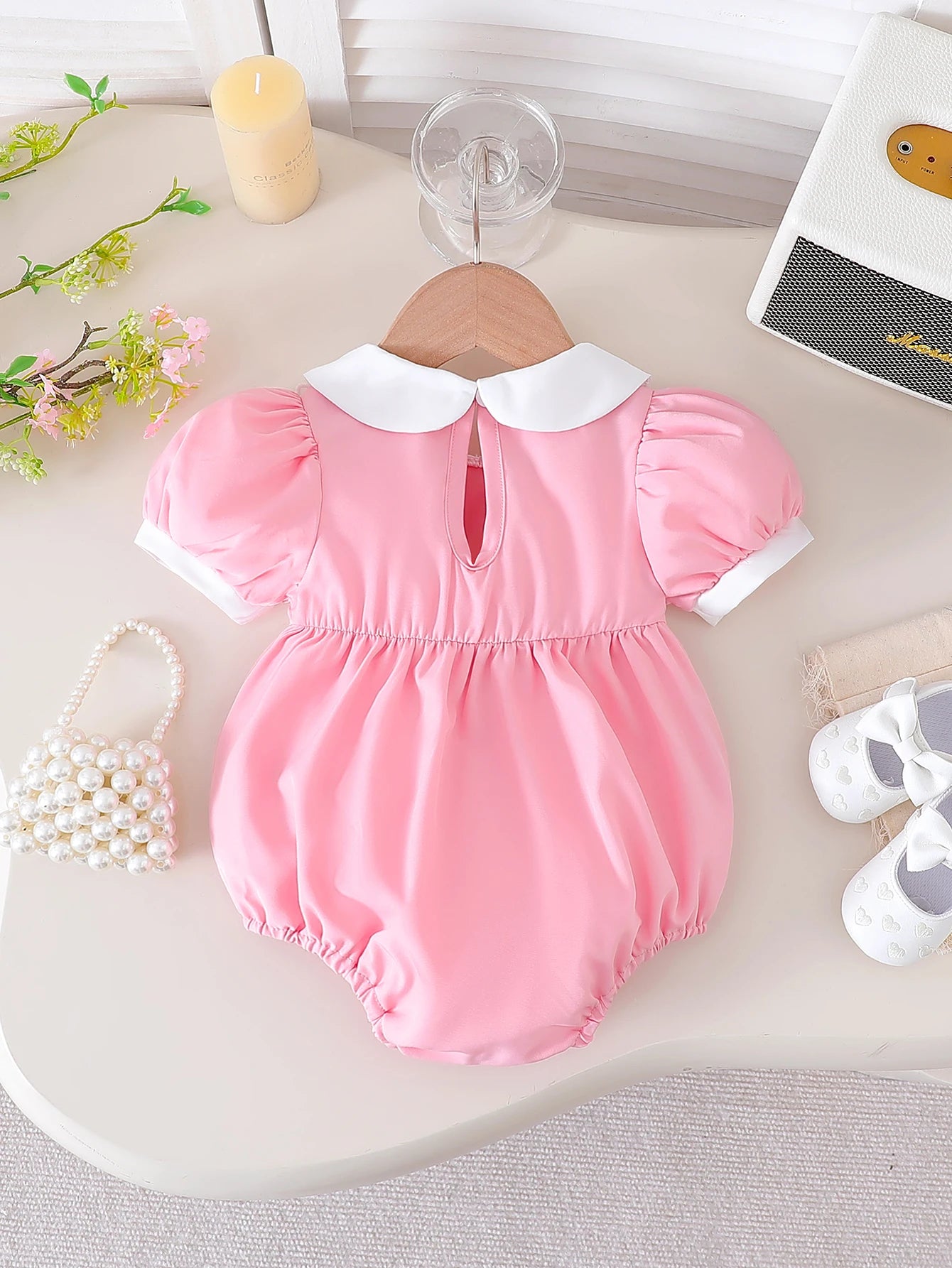 GiggleBubs, Baby Girl Short Sleeve Jumpsuit