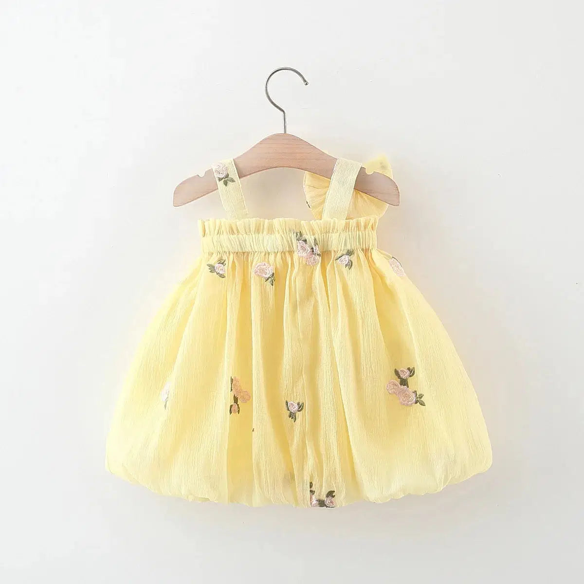 Giggle Bubs Camisole Dress Sweet Cute Mesh Embroidered Bow Princess Dress (9_12 M) “almost gone“
