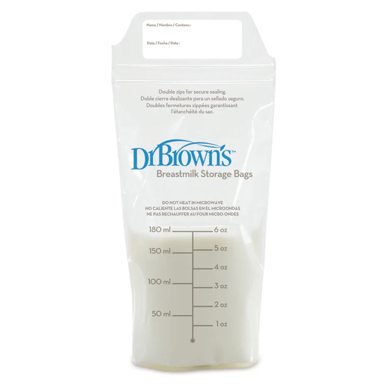DR BROWN'S BREASTMILK STORAGE BAGS - PACK OF 25