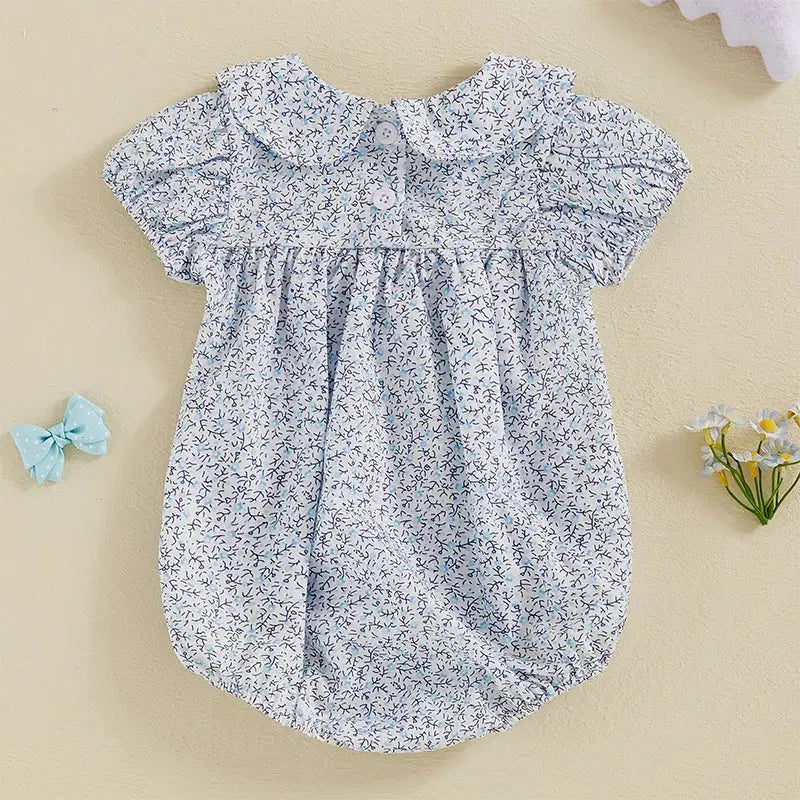 Giggle Bubs,  Baby Girl, Cotton Short Sleeve Rompers