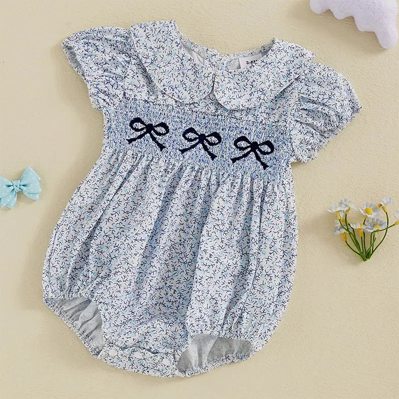 Giggle Bubs,  Baby Girl, Cotton Short Sleeve Rompers
