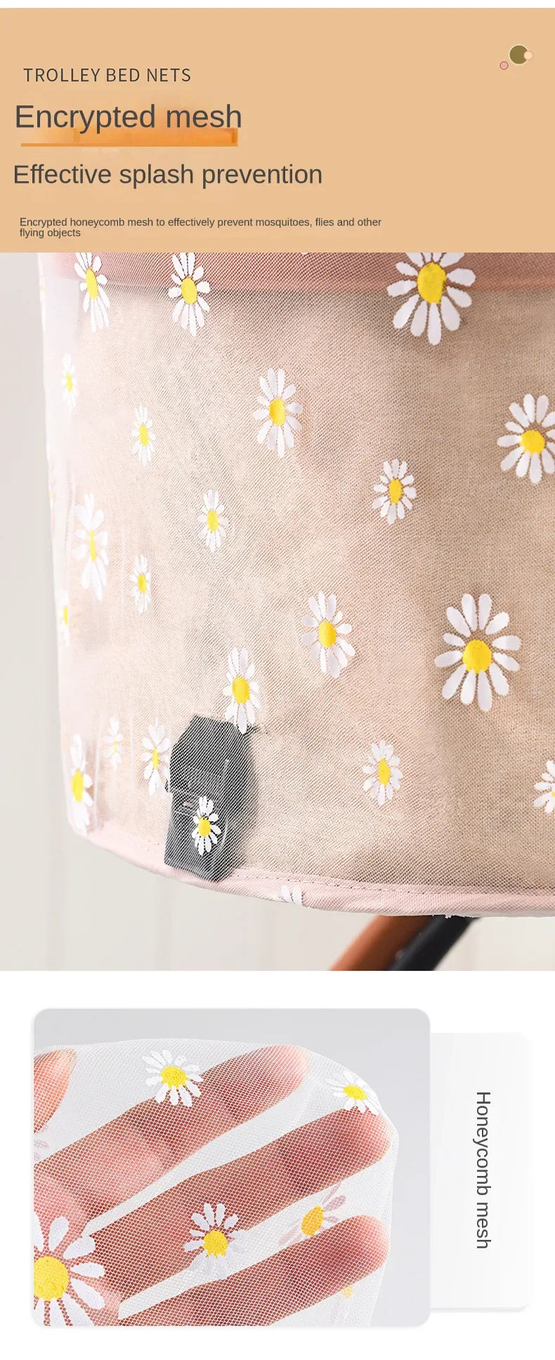 Mosquito Net Universal Pram Net Buggys Insect Fly Net Protection Cover for Stroller Pushchair