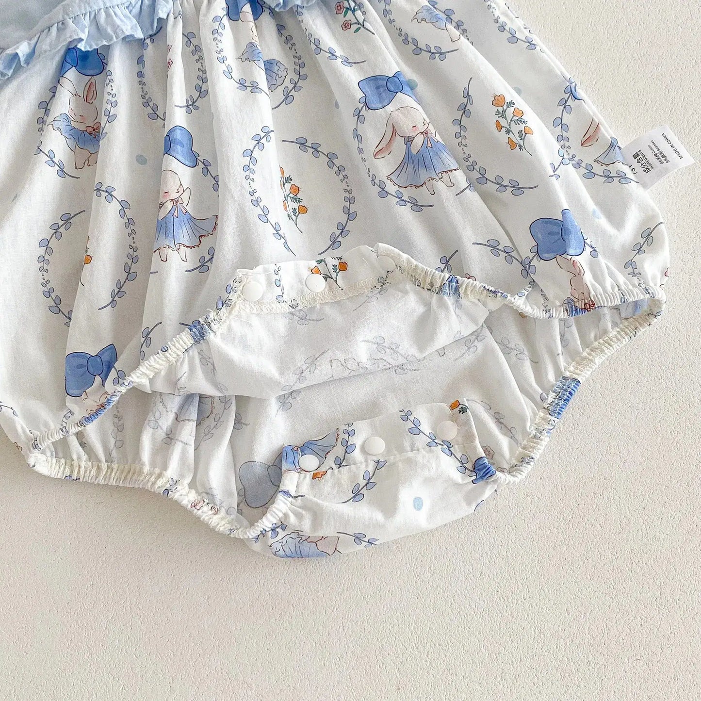 Giggle Bubs, Sweet Baby Girl Cotton Princess Bodysuit