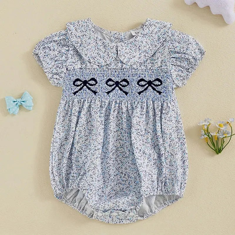 Giggle Bubs,  Baby Girl, Cotton Short Sleeve Rompers