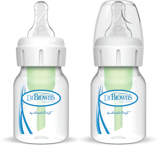 DR BROWN'S OPTIONS+ ANTI COLIC NARROW NECK BOTTLE WITH PREEMIE TEAT, 60ML,2PACK