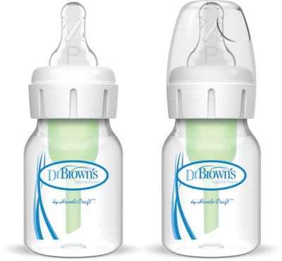 DR BROWN'S OPTIONS+ ANTI COLIC NARROW NECK BOTTLE WITH PREEMIE TEAT, 60ML,2PACK