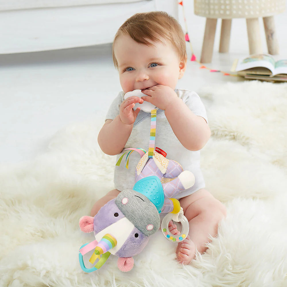 Skip Hop Bandana Buddies Unicorn Plush Toy - Rattles, Crinkles, and Teething Fun