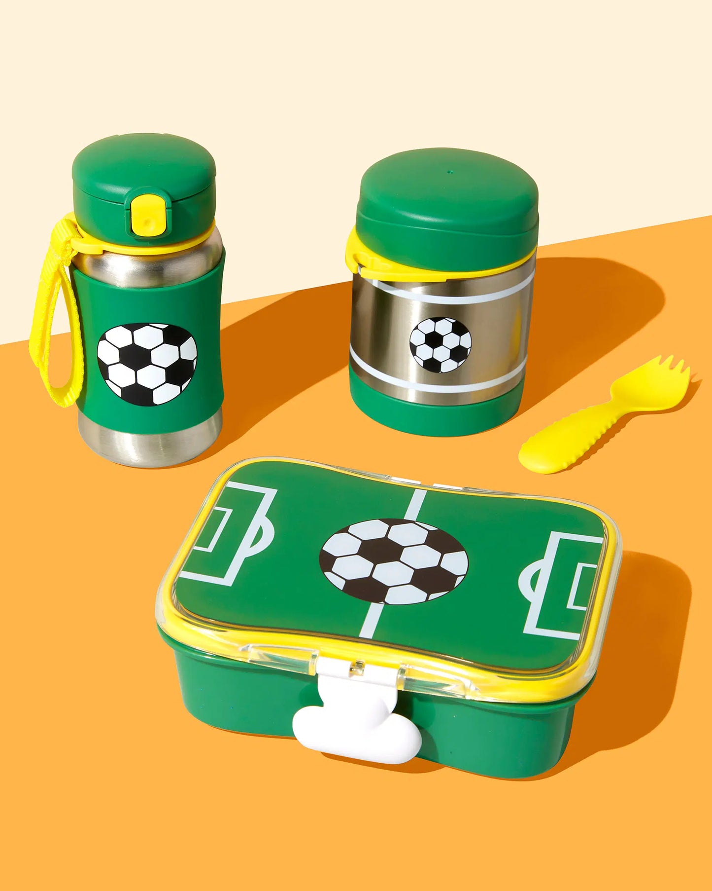 Skip Hop Spark Style Food Jar Soccer Futbol
