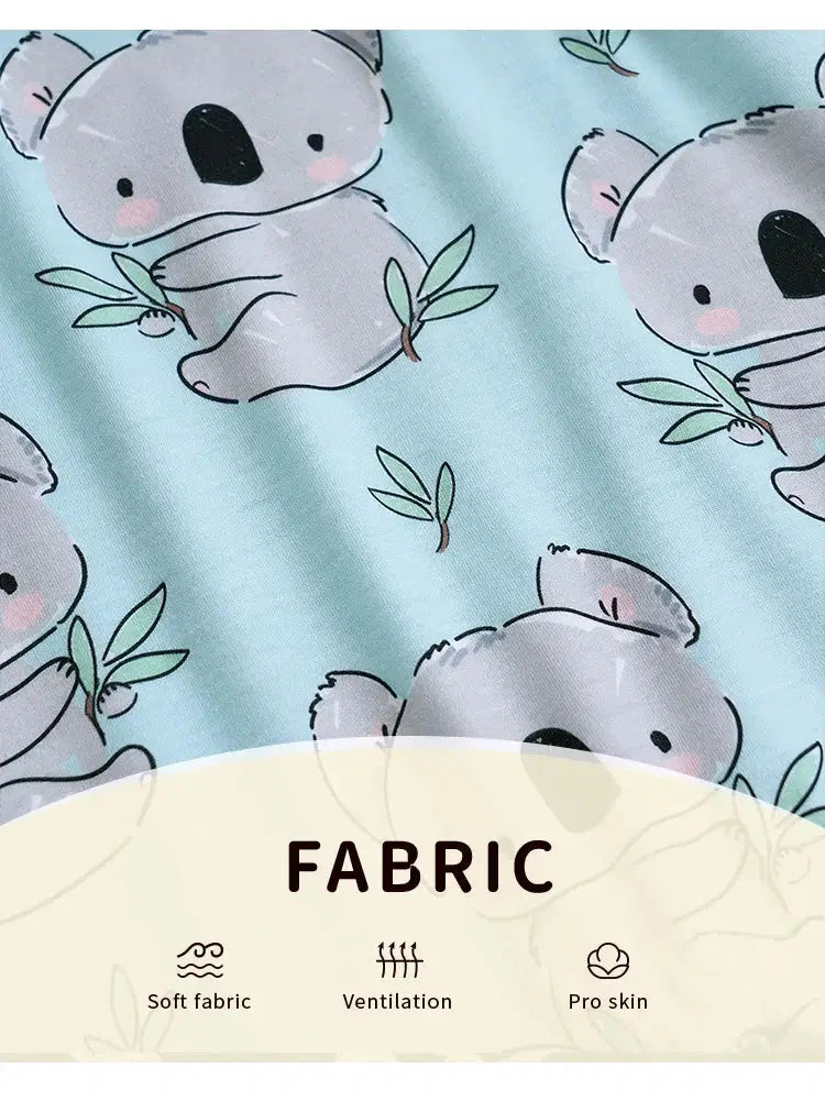 Baby Boy Cotton koala print Jumpsuit Summer Short Sleeve Romper