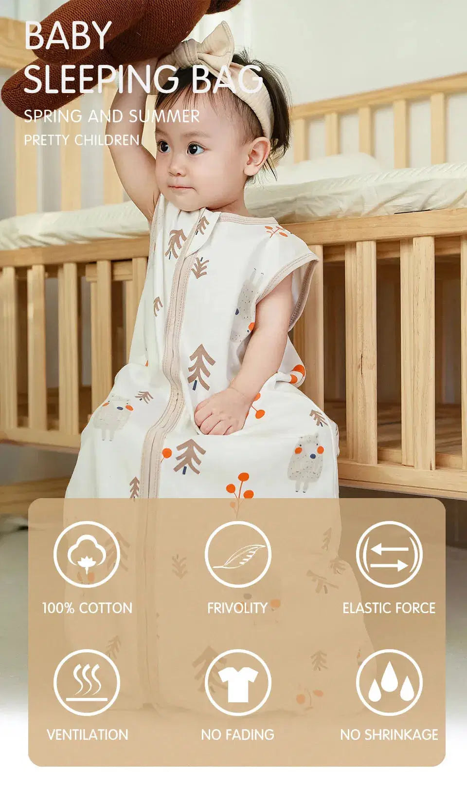 Baby Sleeping Bag Summer Thin Sleepsack