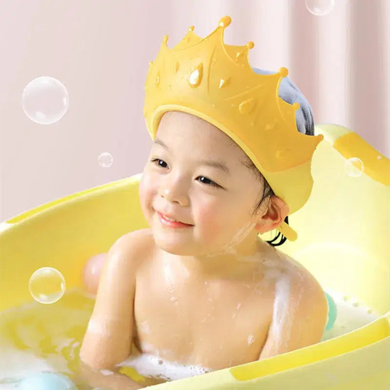 Crown Shape Children Shower Head Cover Adjustable Strap