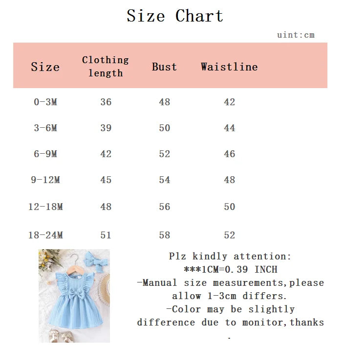 GiggleBubs Dress with Ruffle Edges and Bow