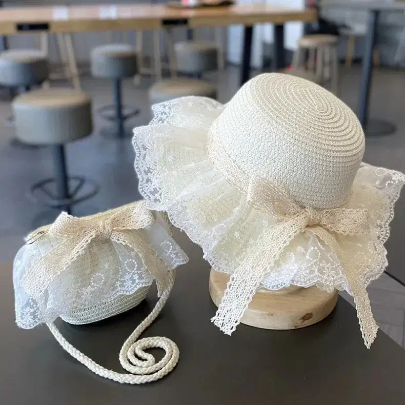 Giggle Bubs, Princess style Wide_Brim Summer Hat