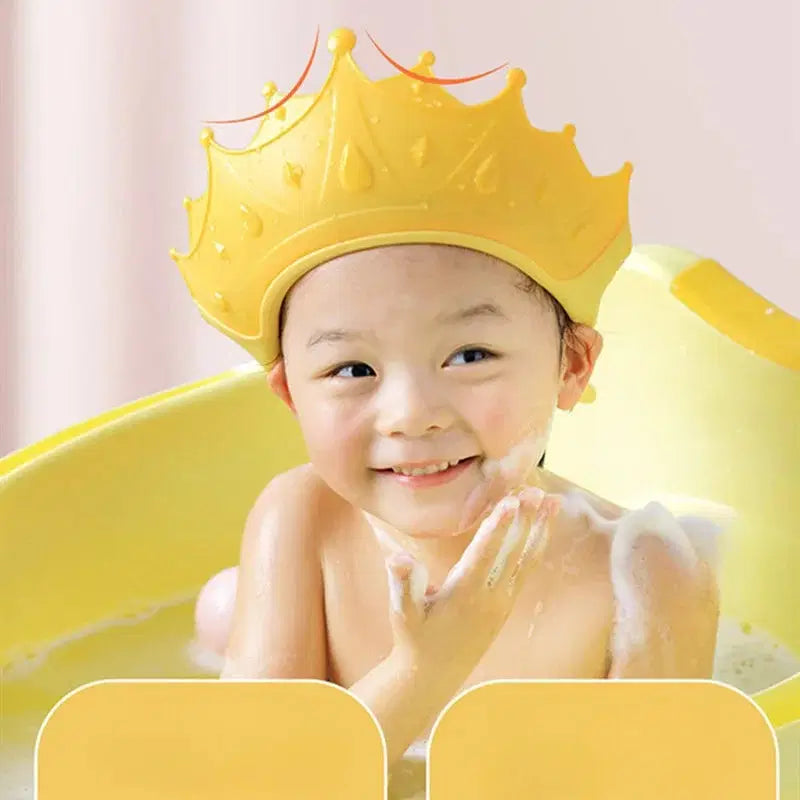 Crown Shape Children Shower Head Cover Adjustable Strap
