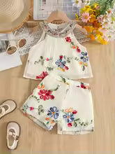 GiggleBubs, Princes Embroidery Short Sleeve Top and Short