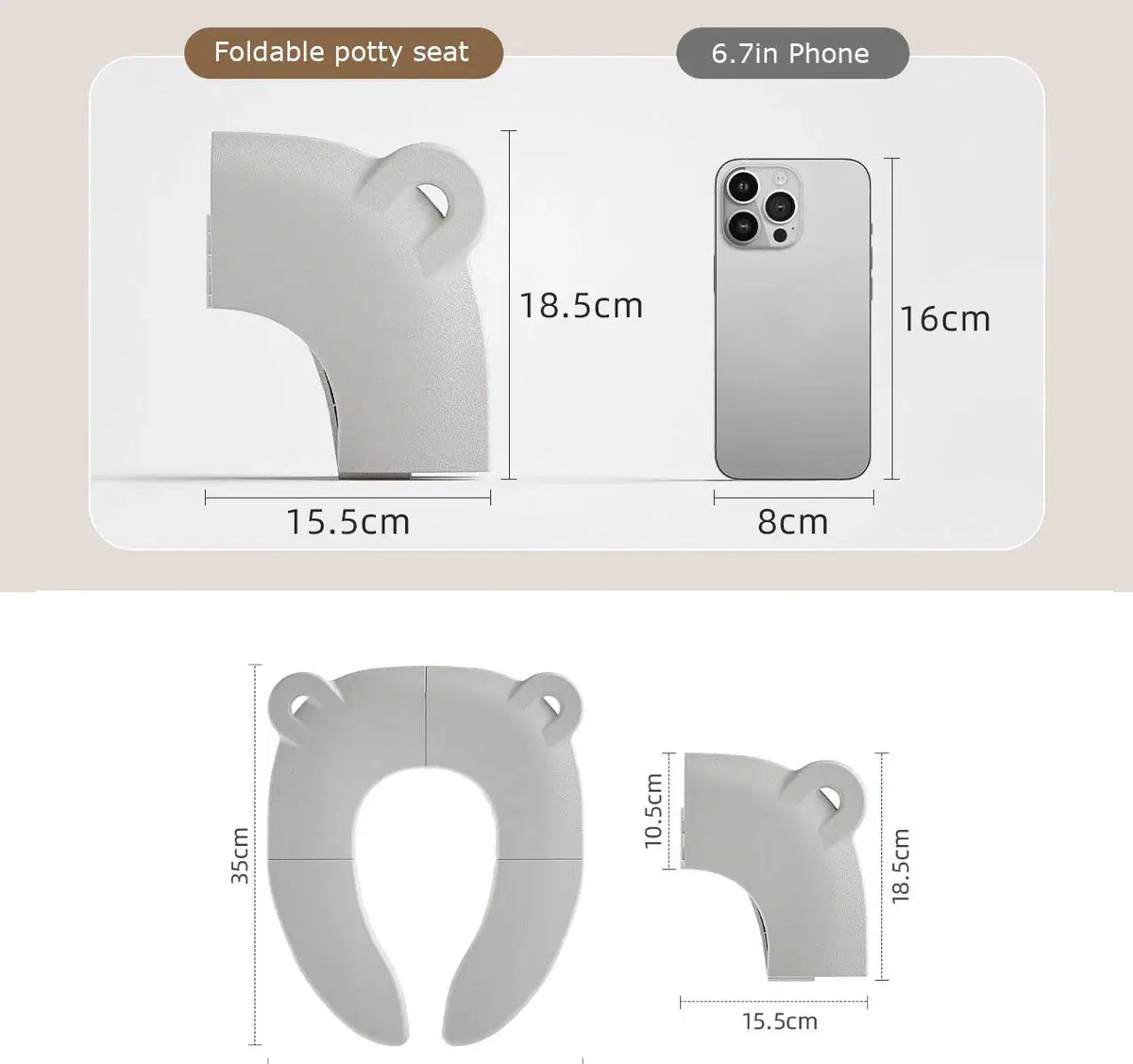 Toddlers Portable Folding Travel Toilet Seat