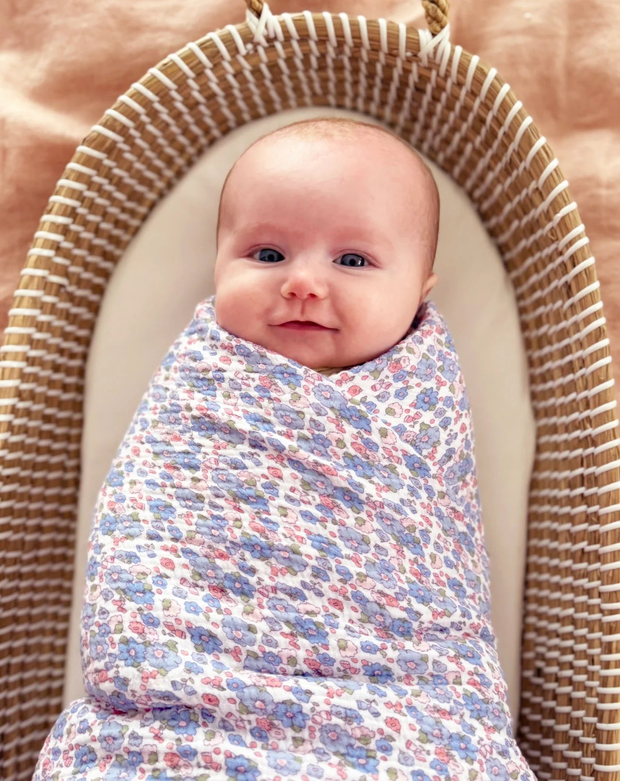 ALIMROSE Muslin Swaddle Liberty Blue