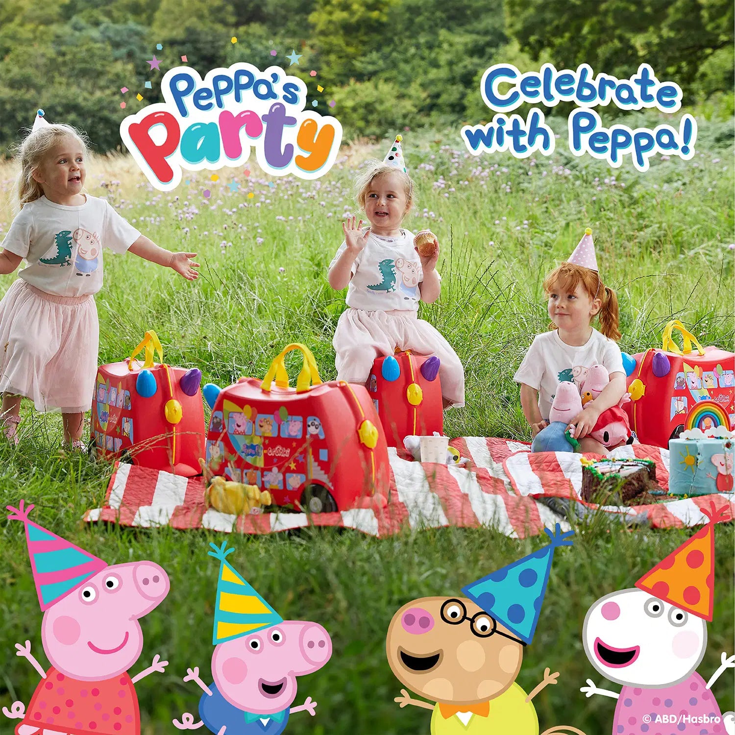 trunki ride on luggage peppa pig