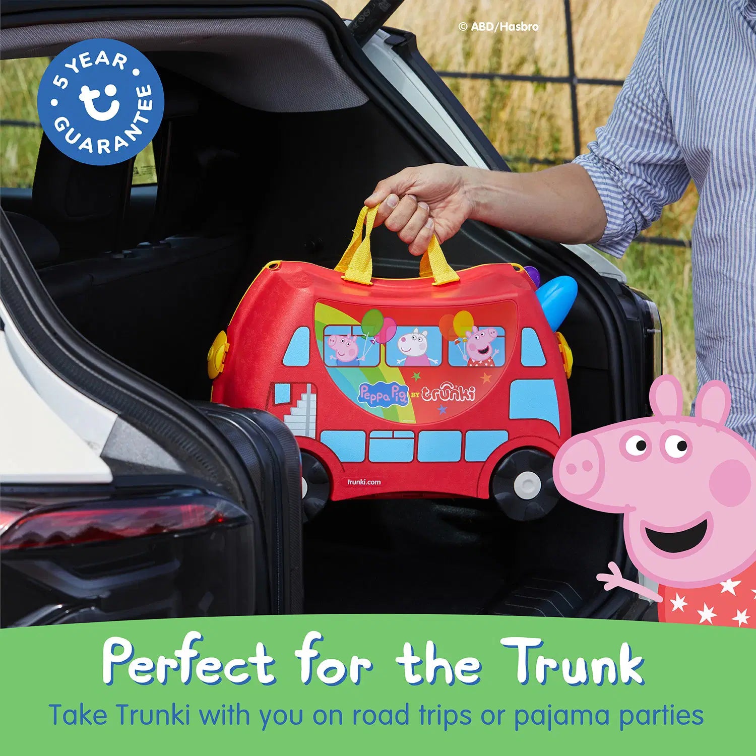 trunki ride on luggage peppa pig