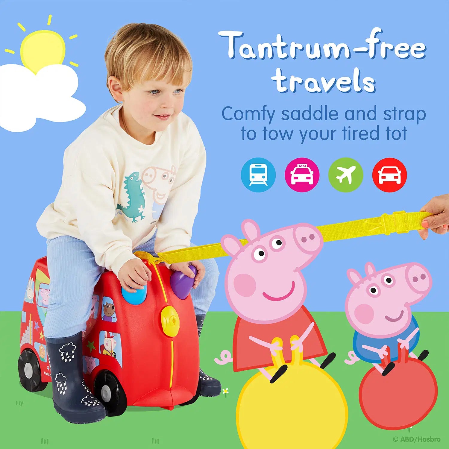 trunki ride on luggage peppa pig
