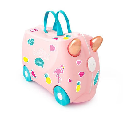 TRUNKI RIDE ON LUGGAGE - FLOSSI FLAMINGO