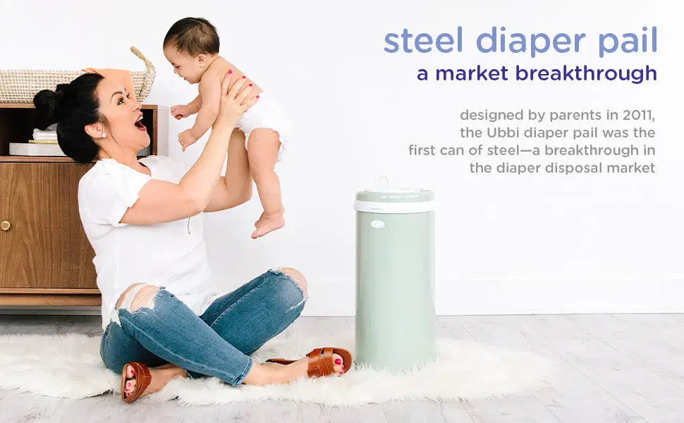 ubbi nappy pail grey