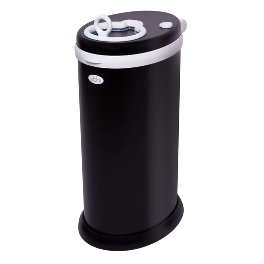 Odor Locking Nappy Bin - Ubbi Matte Black | Bubs Universe