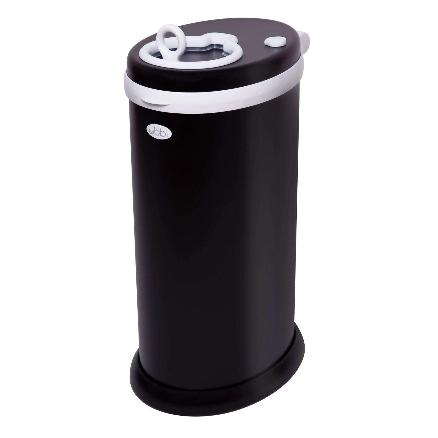 Odor Locking Nappy Bin - Ubbi Matte Black - Bubs Universe