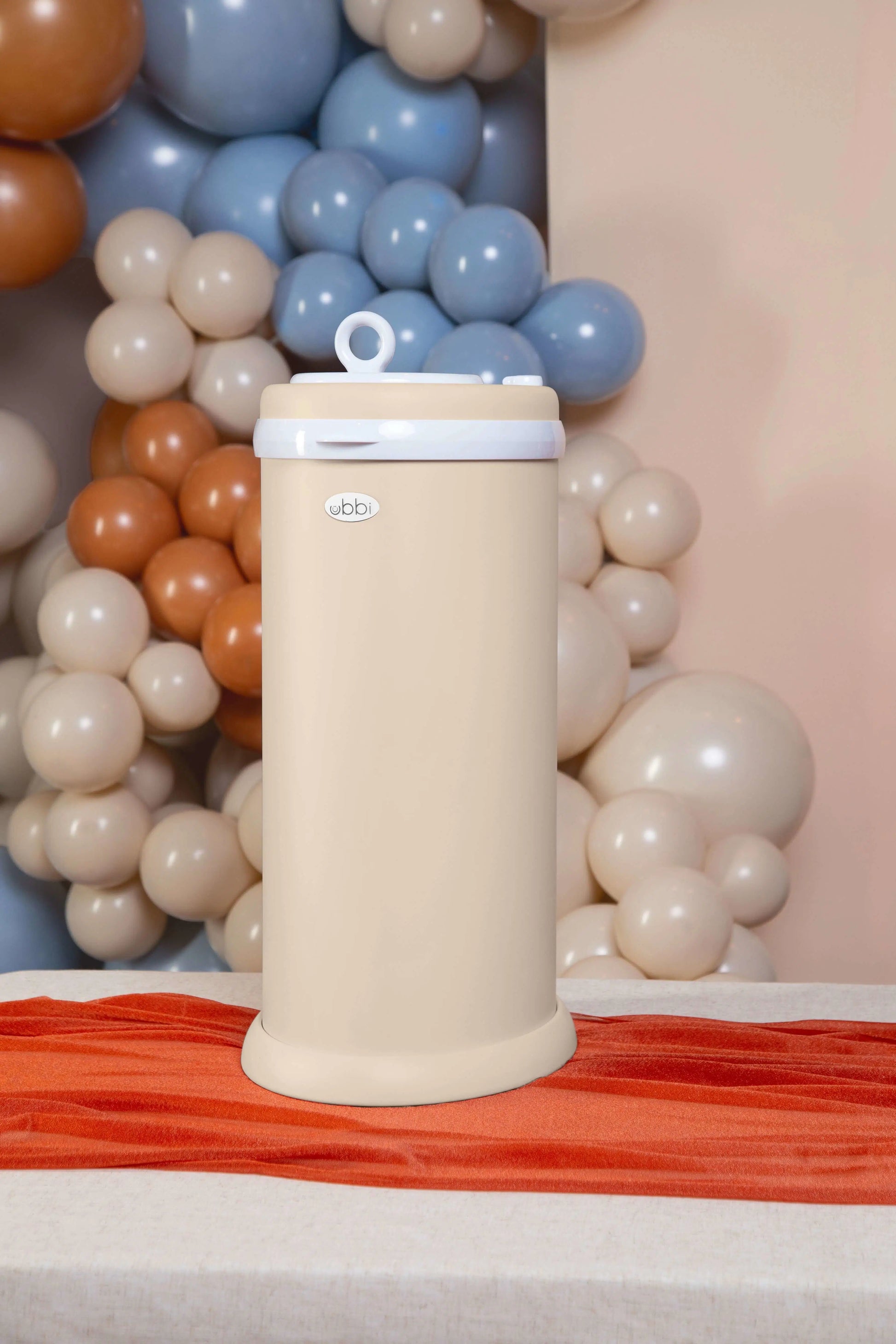 Odor-Free Nappy Bin - Ubbi Pail – Matte Oat Milk Australia