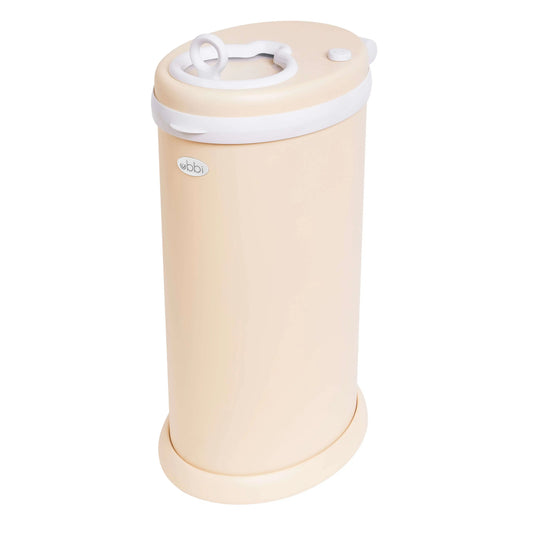 Odor-Free Nappy Bin - Ubbi Pail – Matte Oat Milk Australia