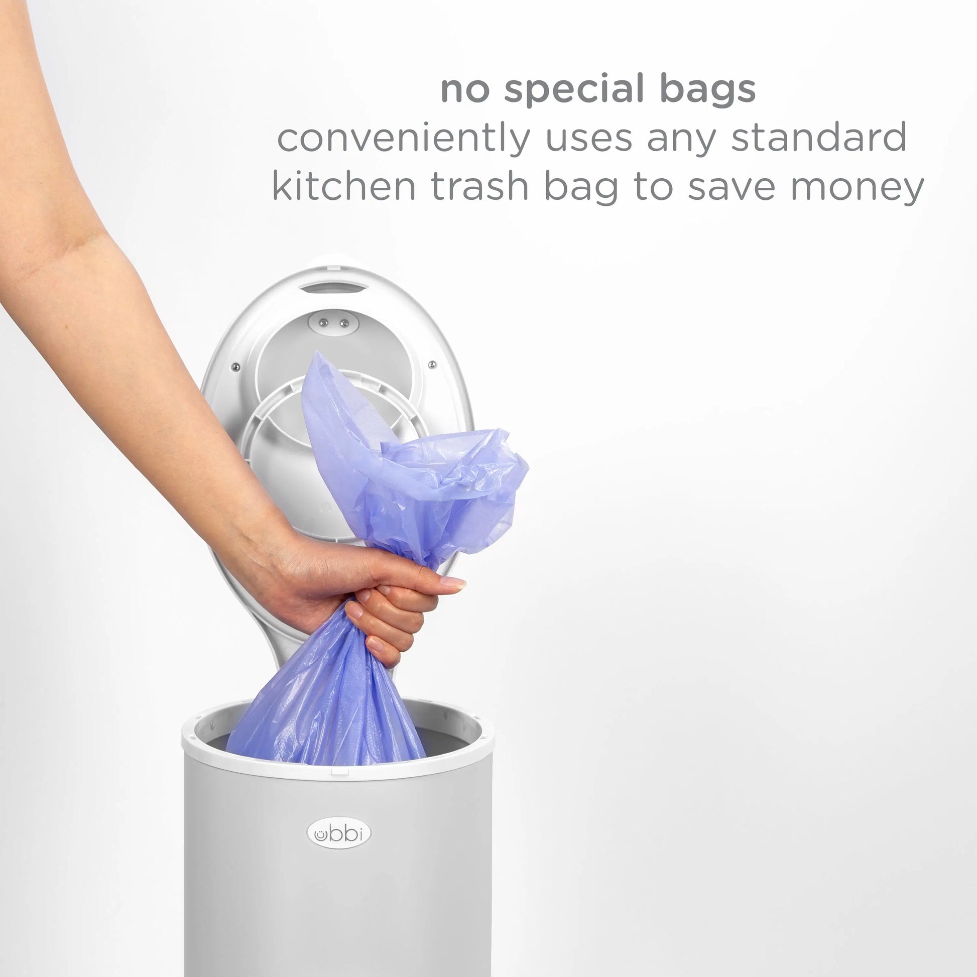 ubbi nappy pail matte grey vendor
