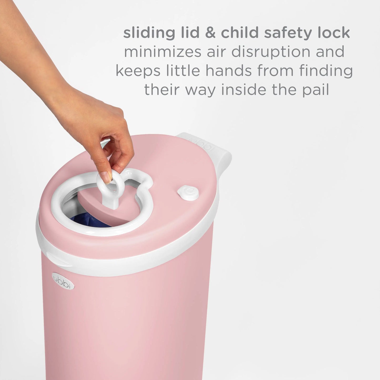 ubbi nappy pail matte fig blossom