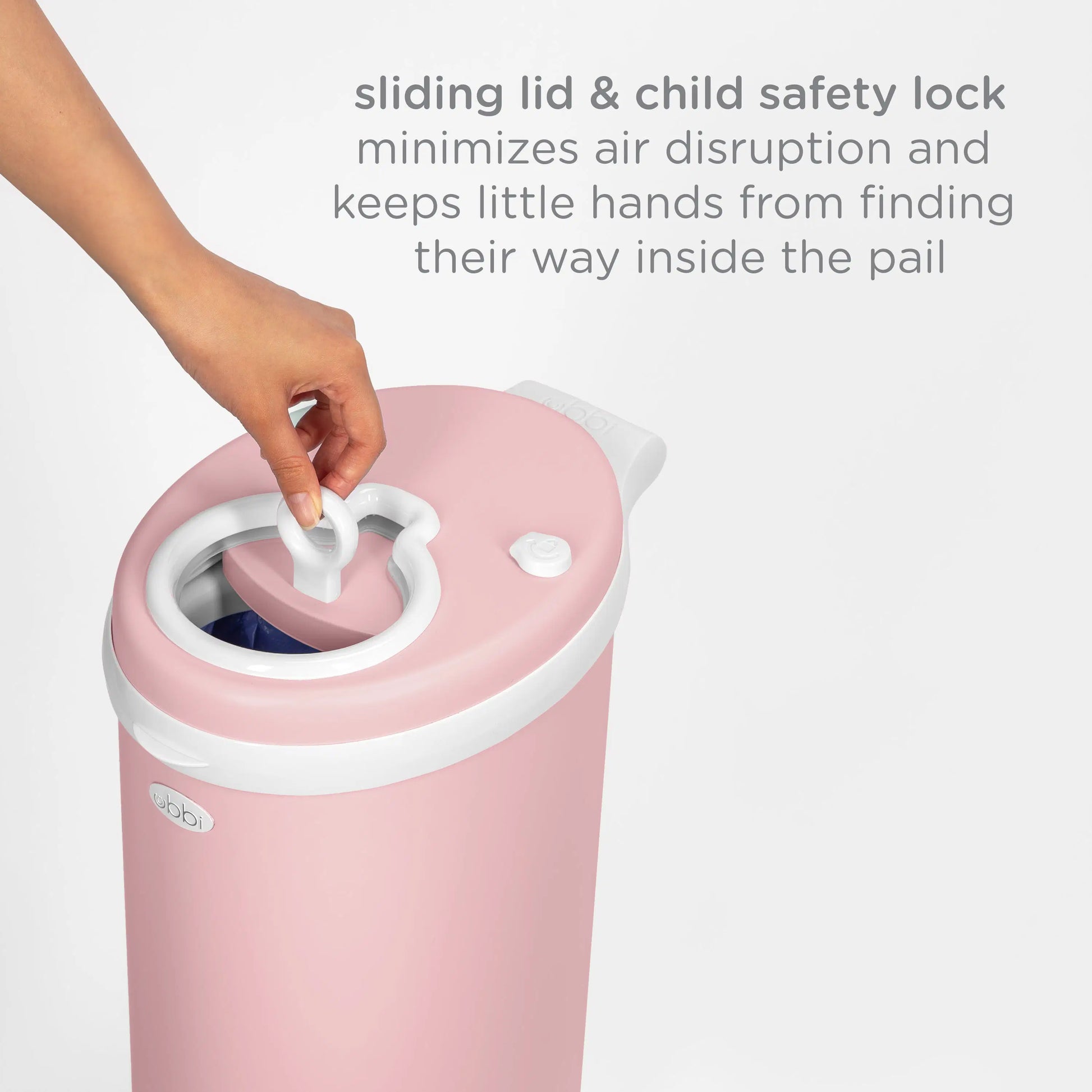 ubbi nappy pail matte fig blossom