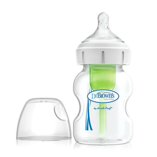 DR BROWN'S OPTIONS+ ANTI COLIC WIDE NECK BOTTLE WITH LEVEL 1 TEAT, 150ML