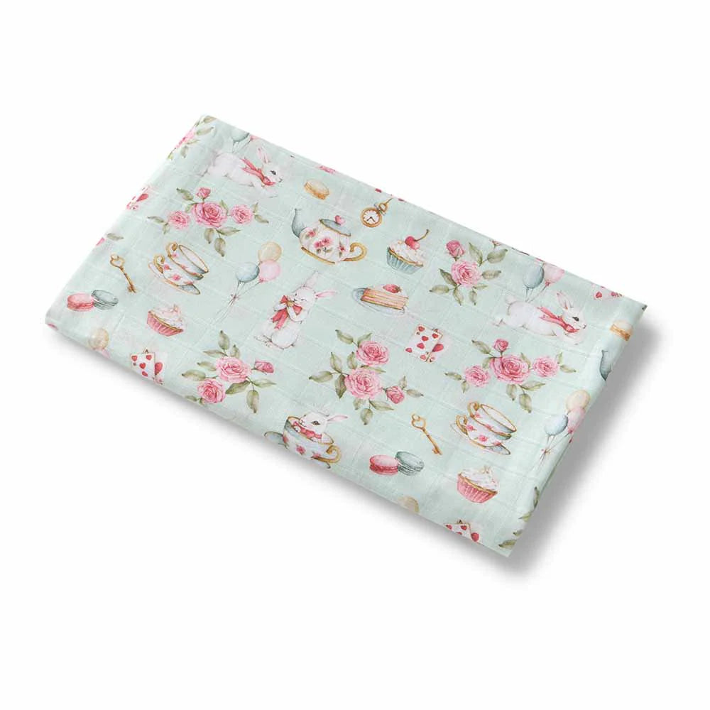 Snuggle Hunny White Rabbit Organic Muslin Wrap