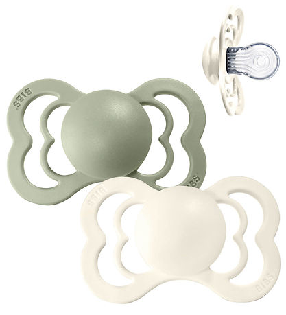 BIBS Supreme, Silicone S1 - Ivory/Sage - (2pk)