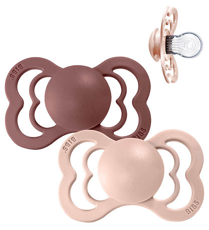 BIBS Supreme, Silicone S2 - Woodchuck/Blush - (2pk)