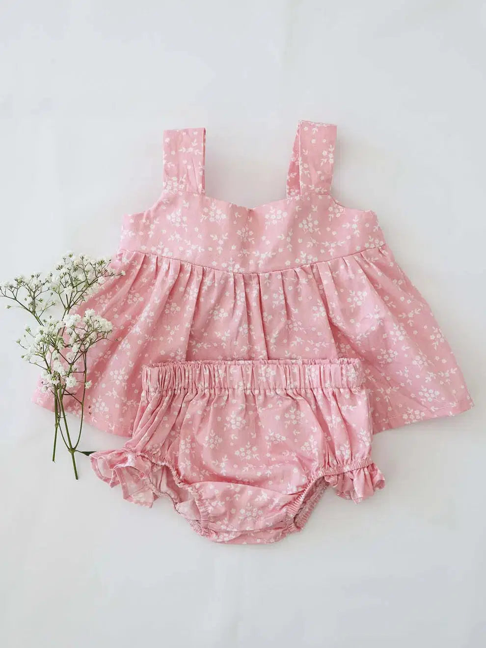 Baby Girl Alice Blossom Pink Top and Bloomer Set