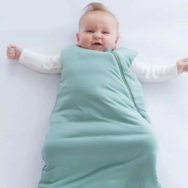 zoe sage baby sleeping bag cove green