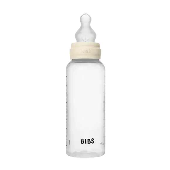 BIBS Baby Bottle Complete Set Silicone Ivory