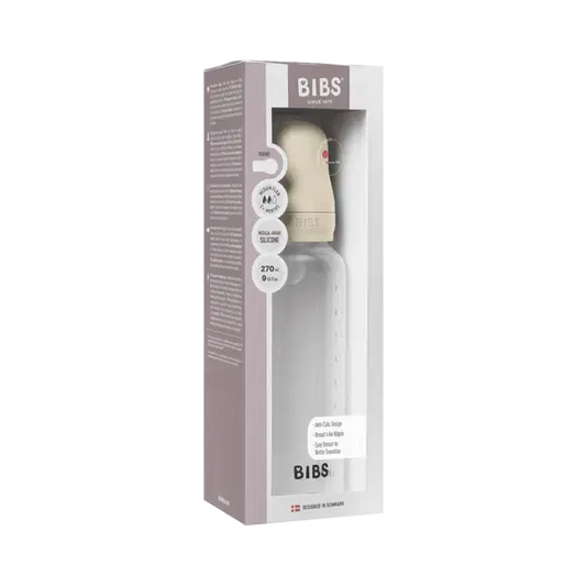 BIBS Baby Bottle Complete Set Silicone Ivory