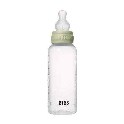 BIBS Baby Bottle Complete Set 270ml Silicone - Sage